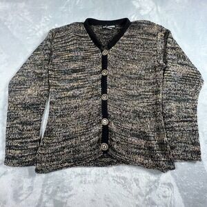 Vintage Ani Barrie Womens Cardigan Sweater Size M Stretch Classic Old Money